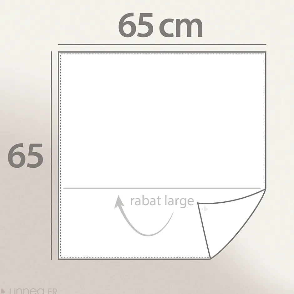 Linnea Taie d'oreiller bicolore 65x65 cm percale coton ROMY Ambre