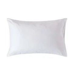 Homescapes Taie d'oreiller blanc en coton égyptien bio 400 fils, 50x75 cm -