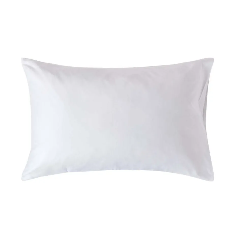Homescapes Taie d'oreiller blanc en coton égyptien bio 400 fils, 50x75 cm -