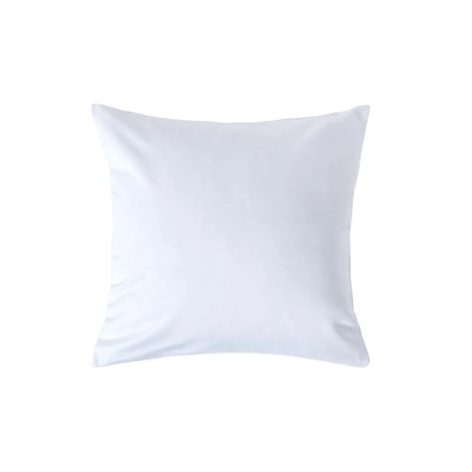 Homescapes Taie d'oreiller blanc en satin de coton égyptien 1000 fils, 40x40 cm -