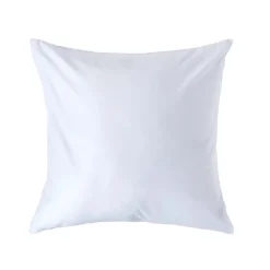 Homescapes Taie d'oreiller blanc en satin de coton égyptien 1000 fils, 60x60 cm -