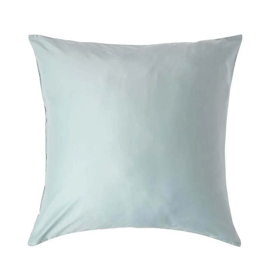 Homescapes Taie d'oreiller bleu givré en coton égyptien bio 400 fils, 80x80 cm - Best