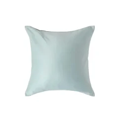 Homescapes Taie d'oreiller bleu givré en coton égyptien bio 400 fils, 40x40 cm - Online