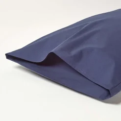 Homescapes Taie d'oreiller bleu marine 100% coton égyptien 200 fils, 50x75 cm - New