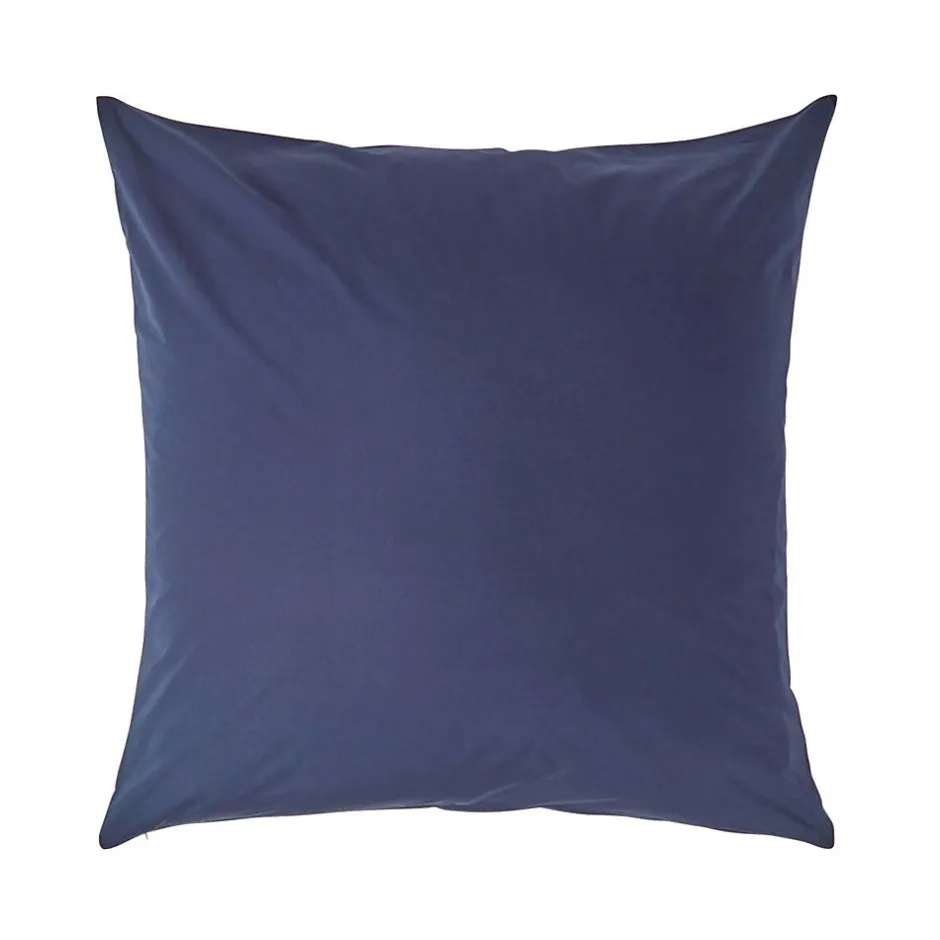 Homescapes Taie d'oreiller bleu marine 100% coton égyptien 200 fils, 80x80 cm -