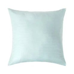 Homescapes Taie d'oreiller bleu satin rayé en coton égyptien 330 fils, 80x80 cm - New