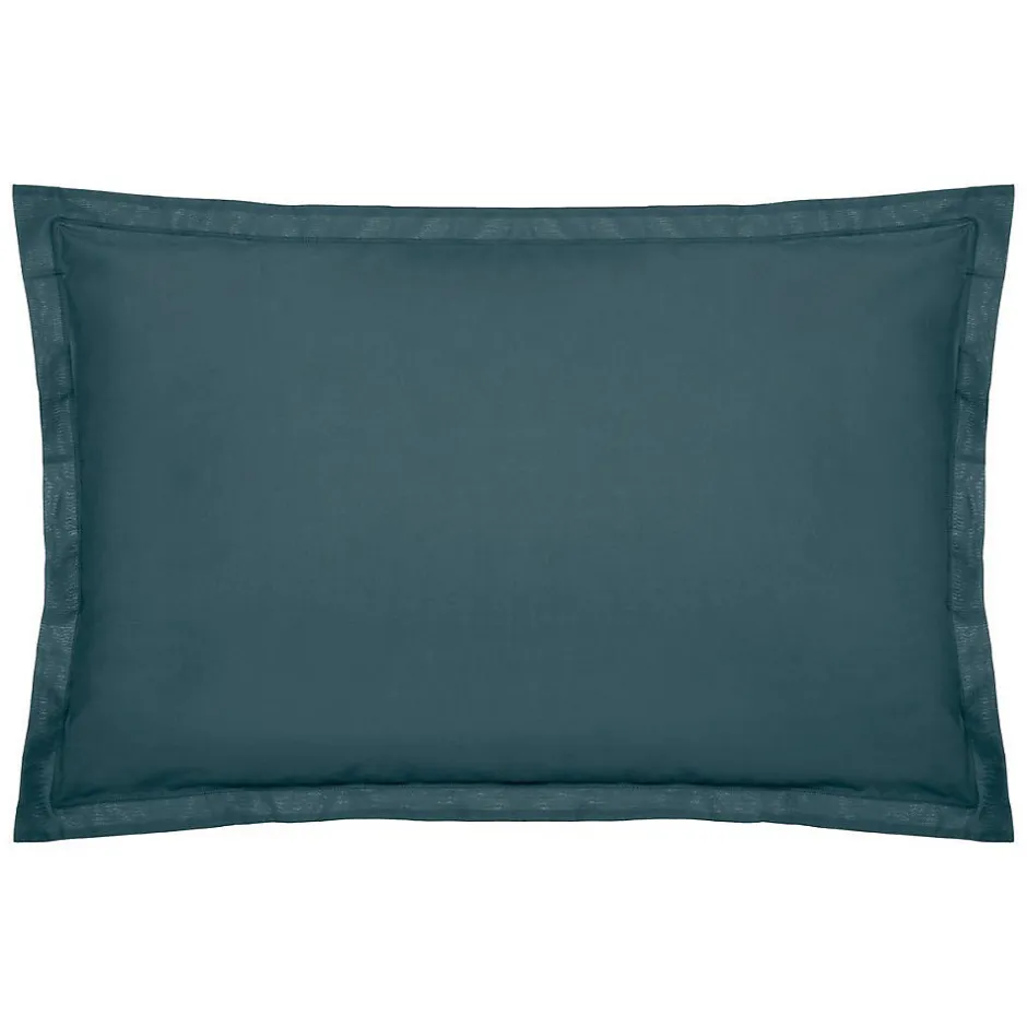 Atmosphera Créateur D'Intérieur Taie d'oreiller Carina coton 50x70cm bleu orage - Atmosphera