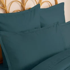 Atmosphera Créateur D'Intérieur Taie d'oreiller Carina coton 50x70cm bleu orage - Atmosphera