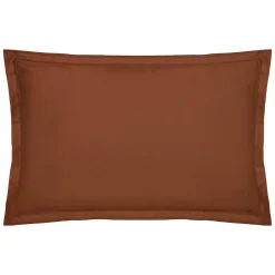 Atmosphera Créateur D'Intérieur Taie d'oreiller Carina coton 50x70cm rose terracotta - Atmosphera Hot