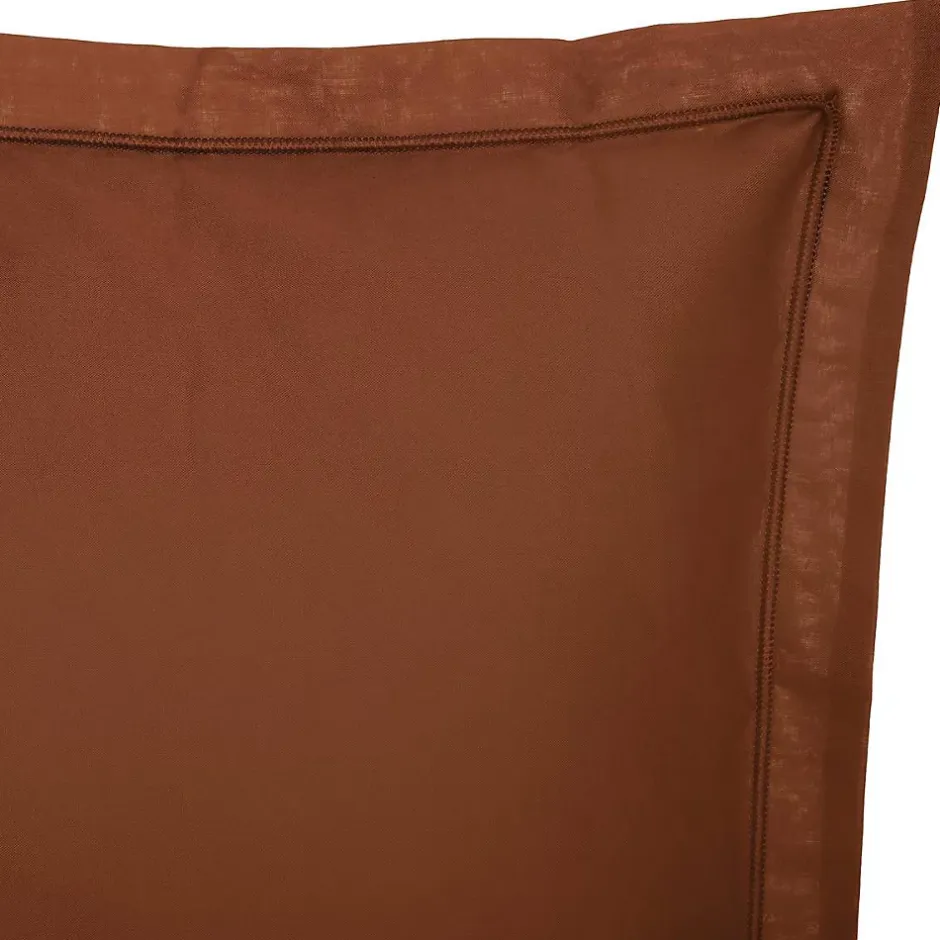 Atmosphera Créateur D'Intérieur Taie d'oreiller Carina coton 50x70cm rose terracotta - Atmosphera Hot