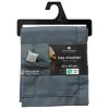Atmosphera Créateur D'Intérieur Taie d'oreiller Carina coton 63x63cm bleu orage - Atmosphera Online