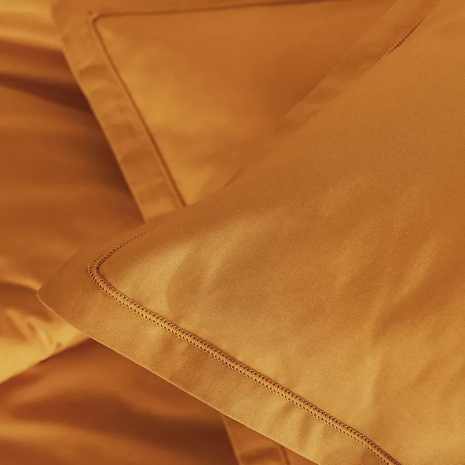 Atmosphera Créateur D'Intérieur Taie d'oreiller Carina coton 50x70cm jaune cumin - Atmosphera Outlet