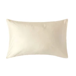Homescapes Taie d'oreiller écru en coton égyptien bio 400 fils, 50x75 cm - Clearance
