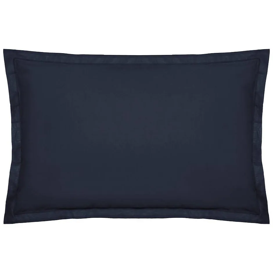 Atmosphera Créateur D'Intérieur Taie d'oreiller en coton - bleu encre 50x70 cm - Atmosphera