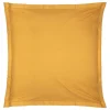 Atmosphera Créateur D'Intérieur Taie d'oreiller en coton - jaune moutarde 63x63 cm - Atmosphera