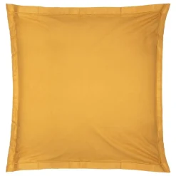 Atmosphera Créateur D'Intérieur Taie d'oreiller en coton - jaune moutarde 63x63 cm - Atmosphera