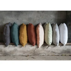 L'Effet Papillon Taie d'oreiller en double gaze de coton 50 x 70 cm Romarin Outlet
