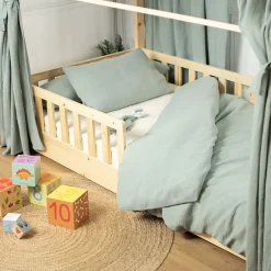 Sevira Kids Taie d'oreiller en gaze de coton Jeanne Sale