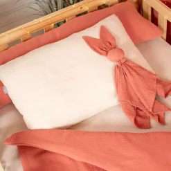 Sevira Kids Taie d'oreiller en gaze de coton Jeanne Hot