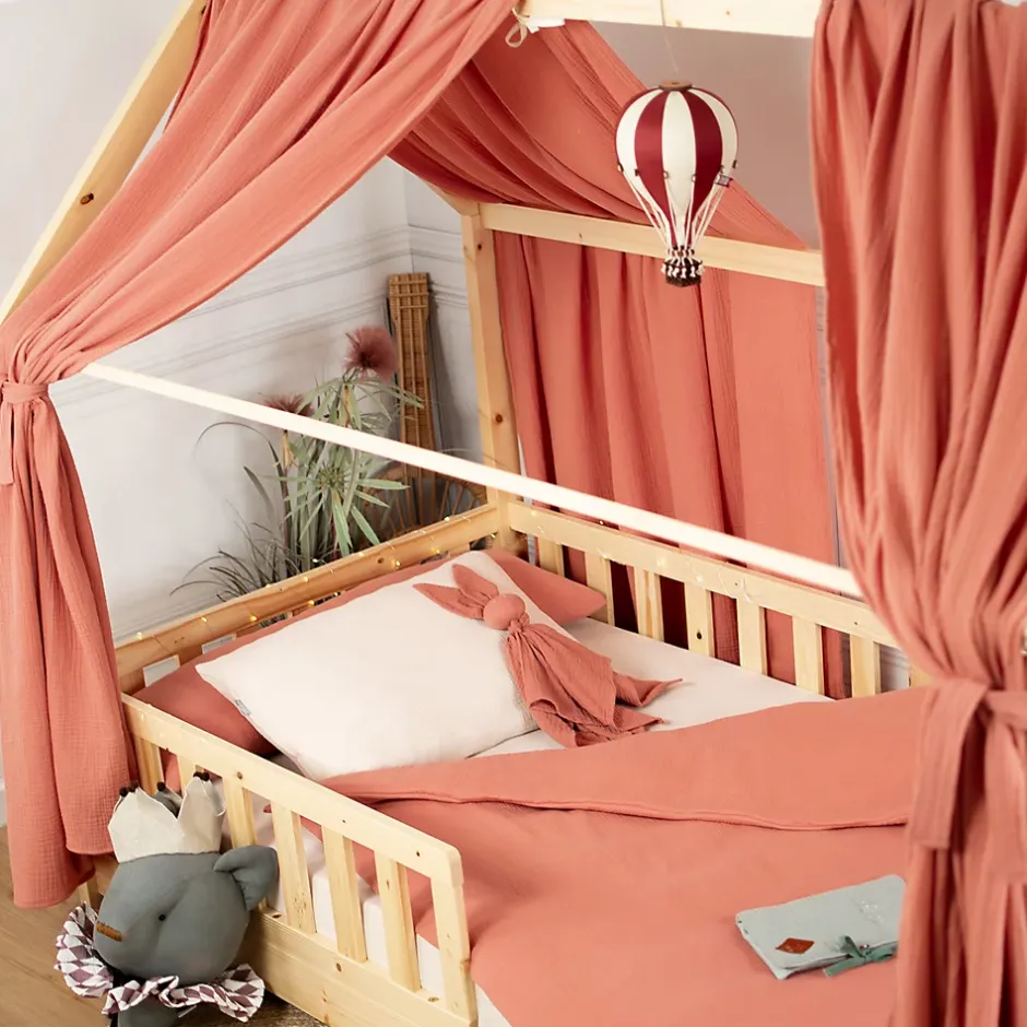 Sevira Kids Taie d'oreiller en gaze de coton Jeanne Hot