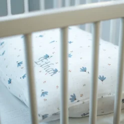 Sevira Kids Taie d'oreiller en gaze de coton Bleuet
