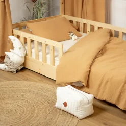 Sevira Kids Taie d'oreiller en gaze de coton Jeanne