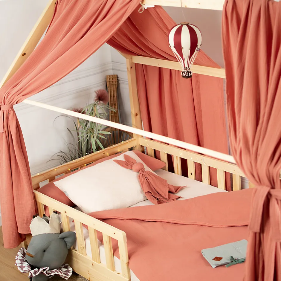 Sevira Kids Taie d'oreiller en gaze de coton Jeanne