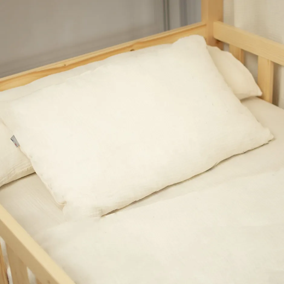 Sevira Kids Taie d'oreiller en gaze de coton Jeanne