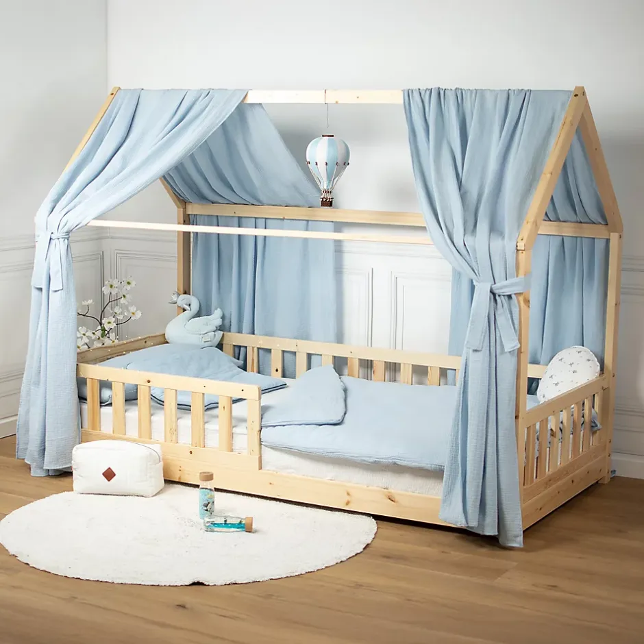 Sevira Kids Taie d'oreiller en gaze de coton Jeanne New