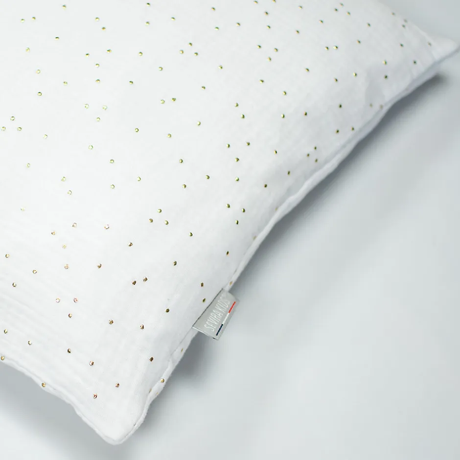 Sevira Kids Taie d'oreiller en gaze de coton Jeanne