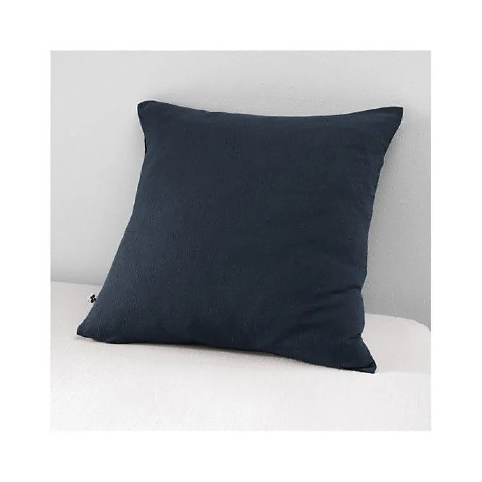 L'Effet Papillon Taie d'oreiller "Gaïa" 60 x 60 cm & 50 x 70 cm "Gaze de Coton" - Gaïa Minuit - 60 x 60 cm Sale