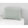 L'Effet Papillon Taie d'oreiller "Gaïa" 60 x 60 cm & 50 x 70 cm "Gaze de Coton" - Gaïa Eucalyptus - 50 x 70 cm