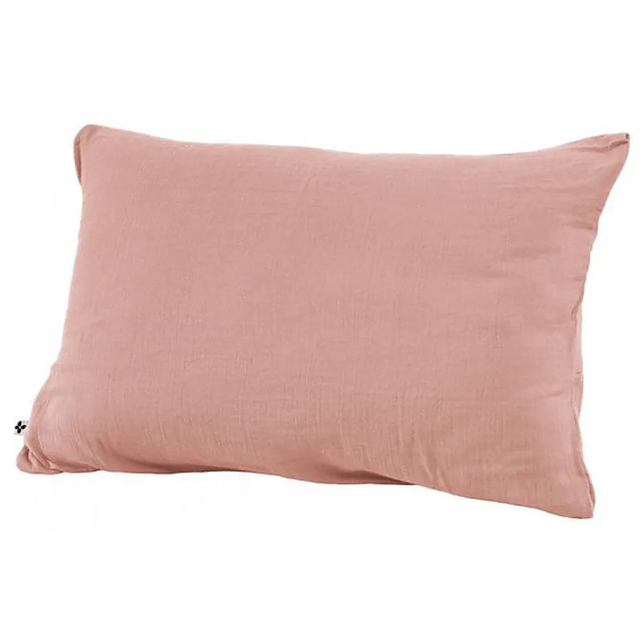 L'Effet Papillon Taie d'oreiller "Gaïa" 60 x 60 cm & 50 x 70 cm "Gaze de Coton" - Gaïa Rose Pêche - 50 x 70 cm Online