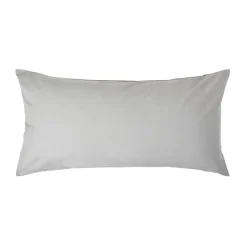 Homescapes Taie d'oreiller gris acier 100% coton égyptien 200 fils, 40x80 cm - Best