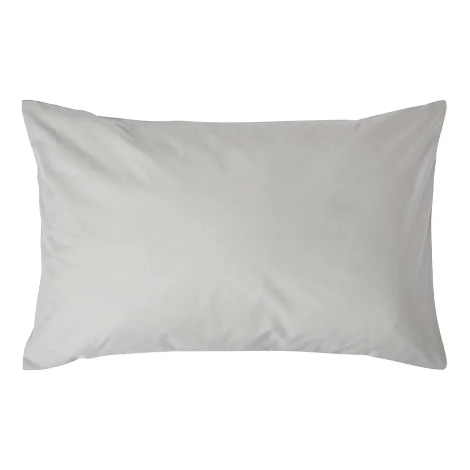 Homescapes Taie d'oreiller gris acier 100% coton égyptien 200 fils, 50x75 cm - Best