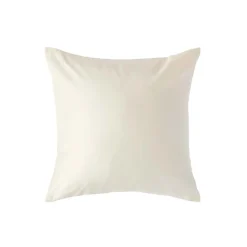 Homescapes Taie d'oreiller ivoire en satin de coton égyptien 1000 fils, 40x40 cm -
