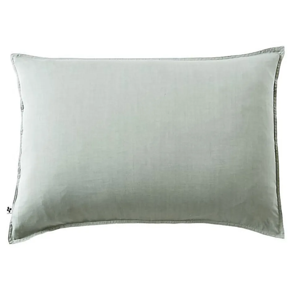 L'Effet Papillon Taie d'oreiller "Lysandre" toutes dimensions "Lyocel" - Lysandre Lichen - Taie d'oreiller 50 x 70 cm Outlet