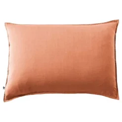 L'Effet Papillon Taie d'oreiller "Lysandre" toutes dimensions "Lyocel" - Lysandre Terracotta - Taie d'oreiller 50 x 70 cm Clearance