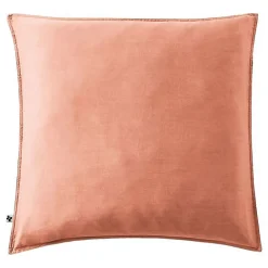 L'Effet Papillon Taie d'oreiller "Lysandre" toutes dimensions "Lyocel" - Lysandre Terracotta - Taie d'oreiller 63 x 63 cm