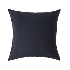 Homescapes Taie d'oreiller noir 100% coton égyptien 200 fils, 80x80 cm -