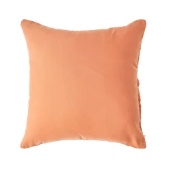Homescapes Taie d'oreiller orange en lin lavé, 40x80 cm -