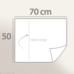 Linnea Taie d'oreiller PALACE pur coton lavé 50x70 cm uni beige naturel Discount