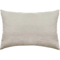 Linnea Taie d'oreiller PALACE pur coton lavé 50x70 cm uni beige lin Hot