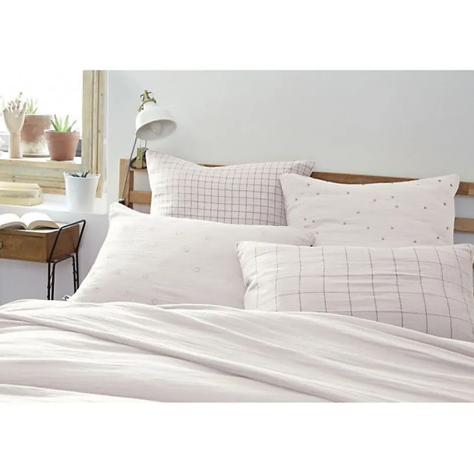 L'Effet Papillon Taie d'oreiller Pois Doré Déco "Gaïa Chic" 60 x 60 cm & 50 x 70 cm "Gaze de Coton" - Gaïa Chic Chantilly - 60 x 60 cm Discount