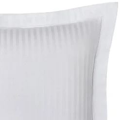 Coton Pur Taie d'oreiller "Prestige" 100% Satin de coton Peigné avec fines rayures / 120 fils /cm² - - Taie d'oreiller 50 x 70 cm Online
