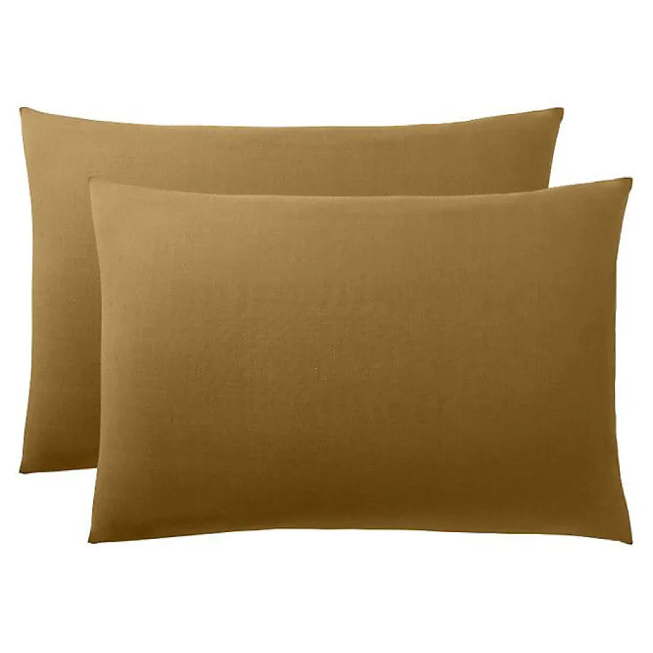 Coton Pur Taie d'oreiller "Prémium" toutes dimensions - Prémium Caramel - 50 x 70 cm Online