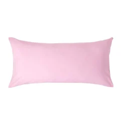 Homescapes Taie d'oreiller rose 100% coton égyptien 200 fils, 40x80 cm -