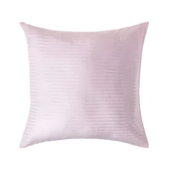 Homescapes Taie d'oreiller rose satin rayé en coton égyptien 330 fils, 80x80 cm - Clearance