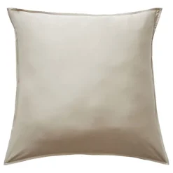 L'Effet Papillon Taie d'oreiller "Salomé" Viscose de bambou 120 fils/cm² - Salomé Pampa - 63 x 63 cm volant plat piqué Best