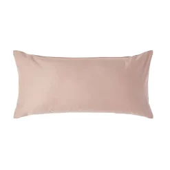 Homescapes Taie d'oreiller taupe en satin de coton égyptien 1000 fils, 40x80 cm -
